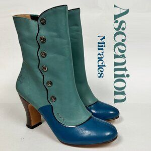 *BRAND NEW!* Fluevog 2017 Miracles ASCENSION, Blue, Size 9.5 (narrow TTS).